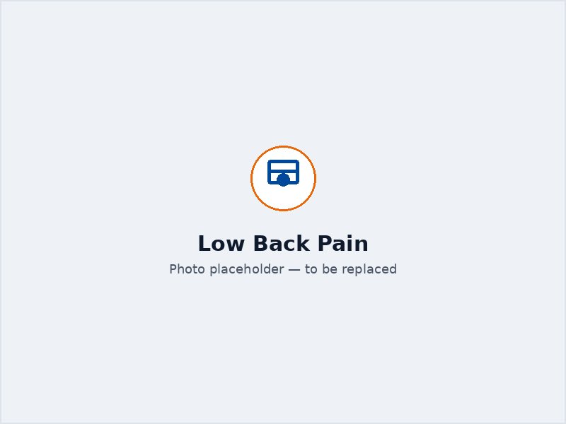 Person stretching to relieve low back pain