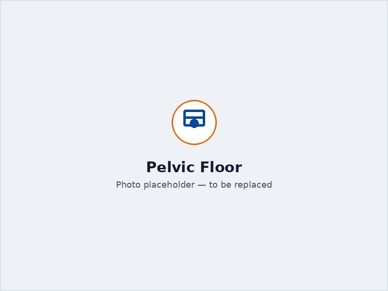 Woman practising a gentle pelvic floor exercise at home