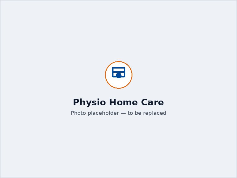Physiotherapist guiding an elderly patient through exercises at home