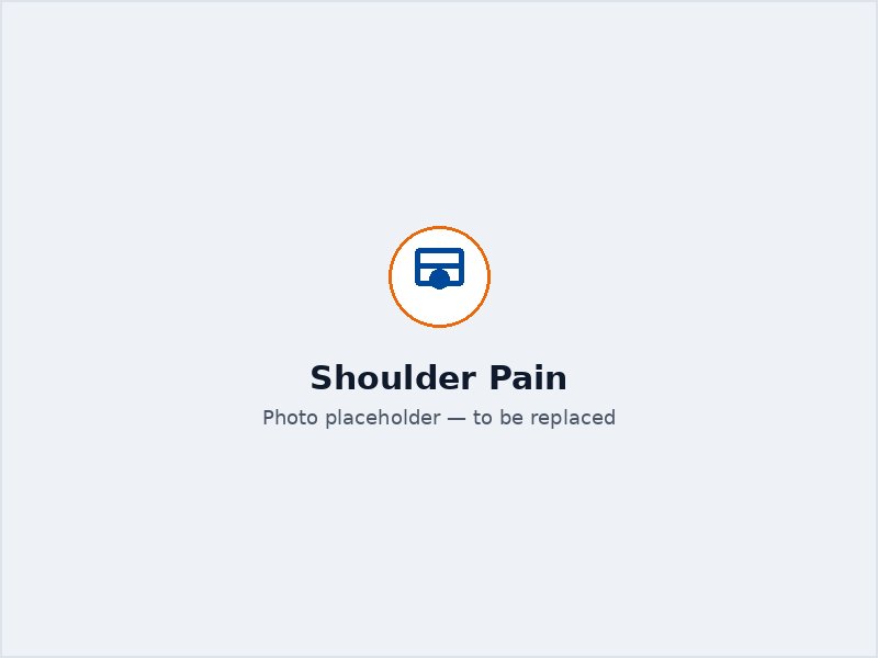 Therapist evaluating a patient's shoulder range of motion